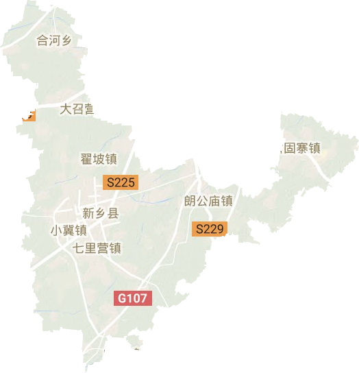 新鄉縣地形圖