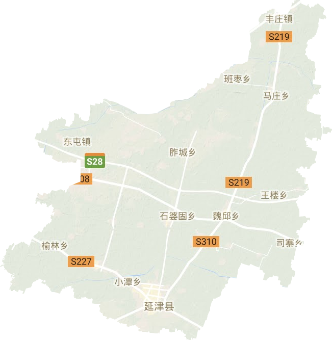 延津縣地形圖