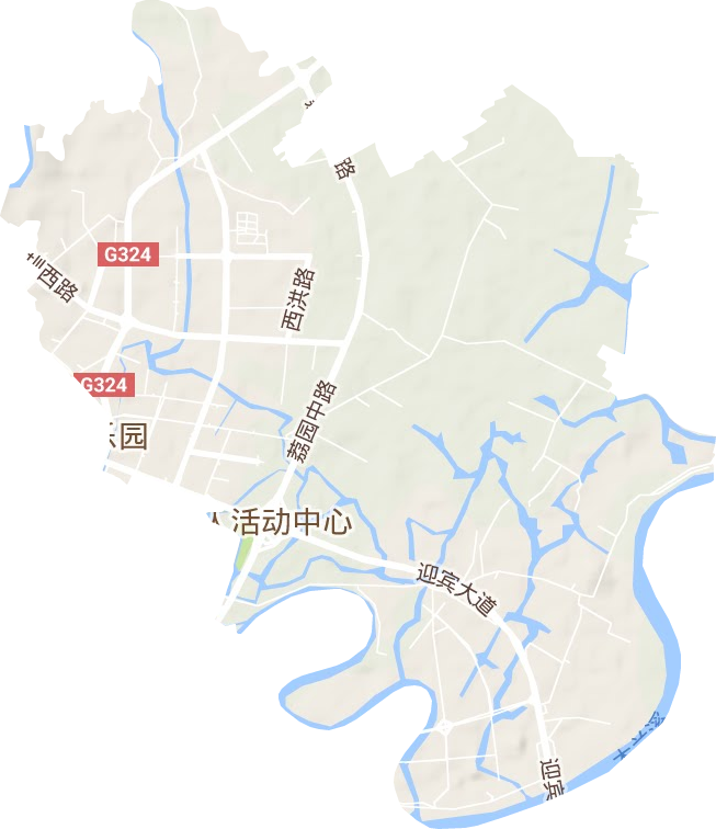 拱辰街道地形圖
