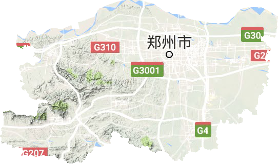鄭州市地形圖