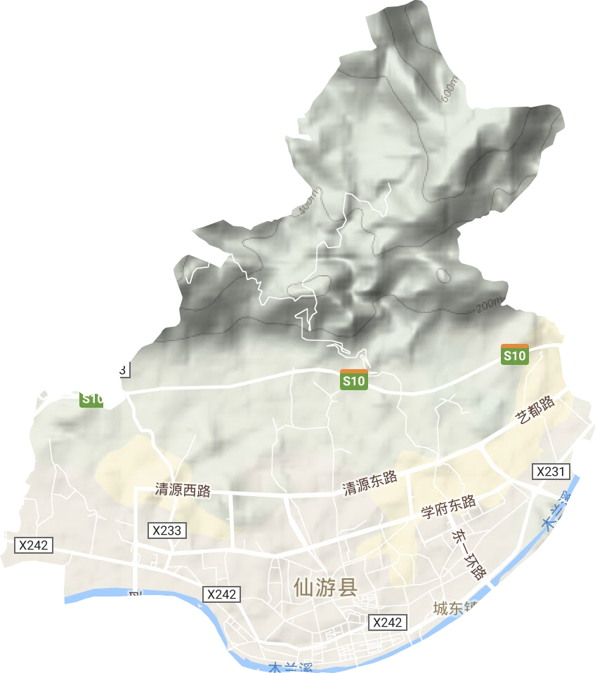 鯉城街道地形圖
