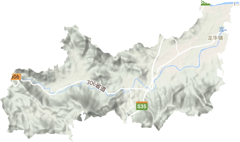 龍華鎮(zhèn)地形圖
