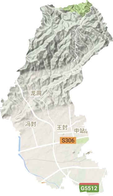 中站區(qū)地形圖