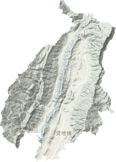 靈地鎮(zhèn)地形圖