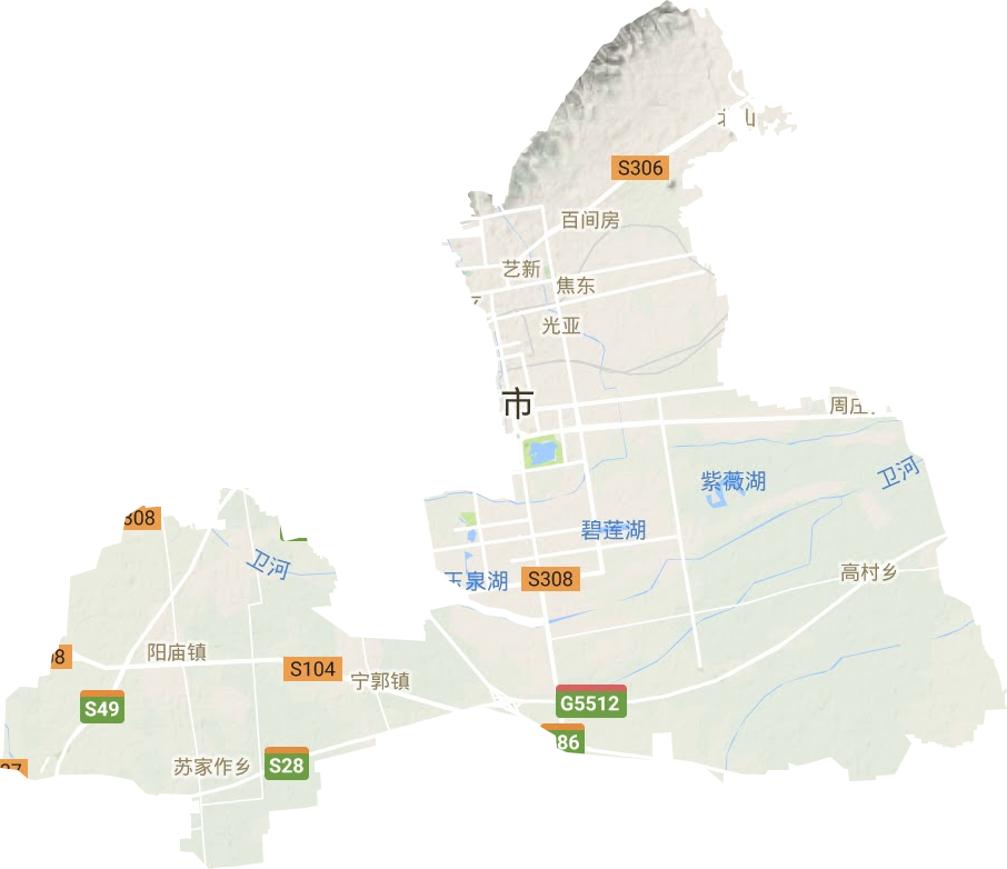 山陽區地形圖