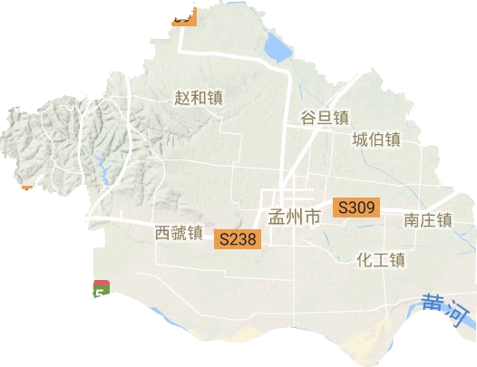 孟州市地形圖
