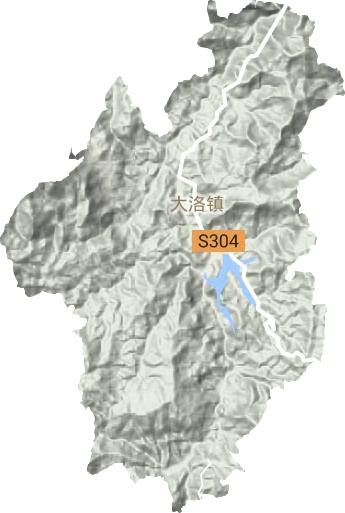 大洛鎮地形圖