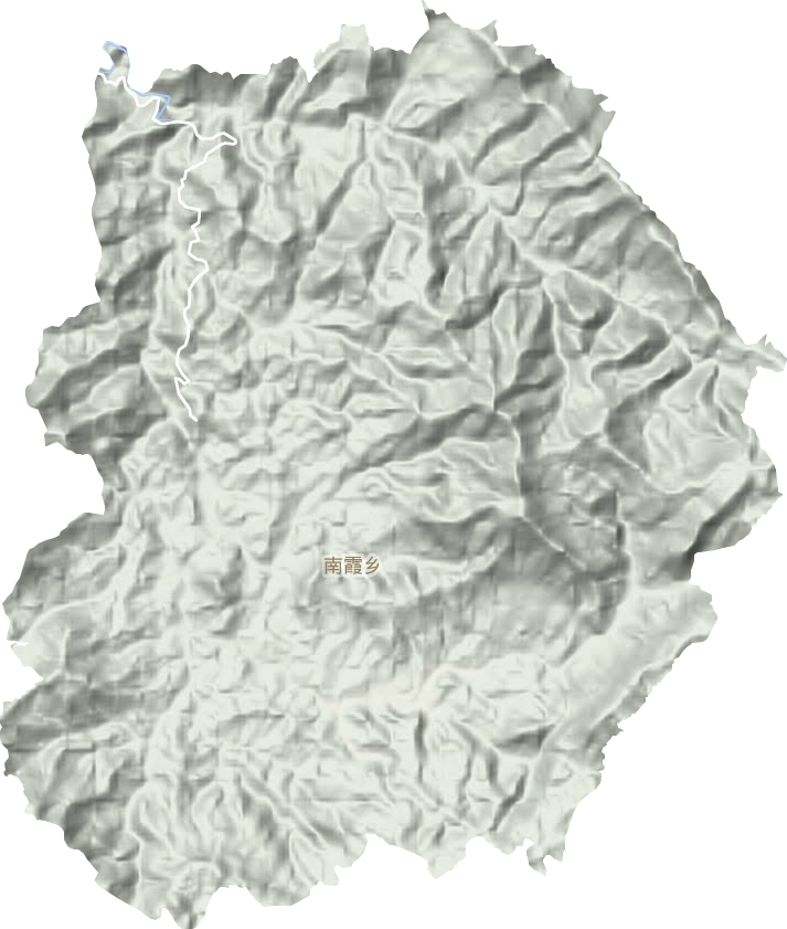 南霞鄉(xiāng)地形圖