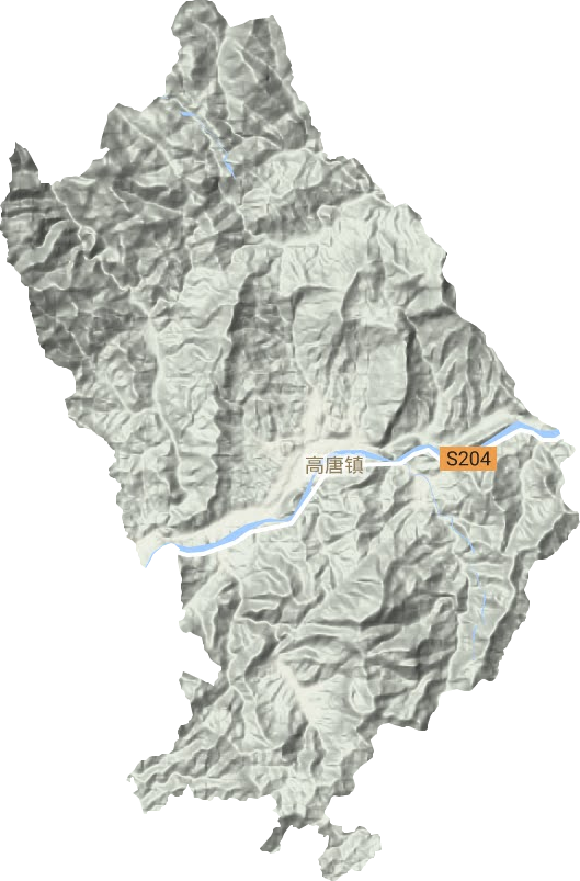 高唐鎮地形圖