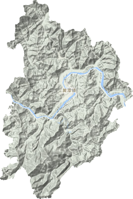 黃潭鎮地形圖
