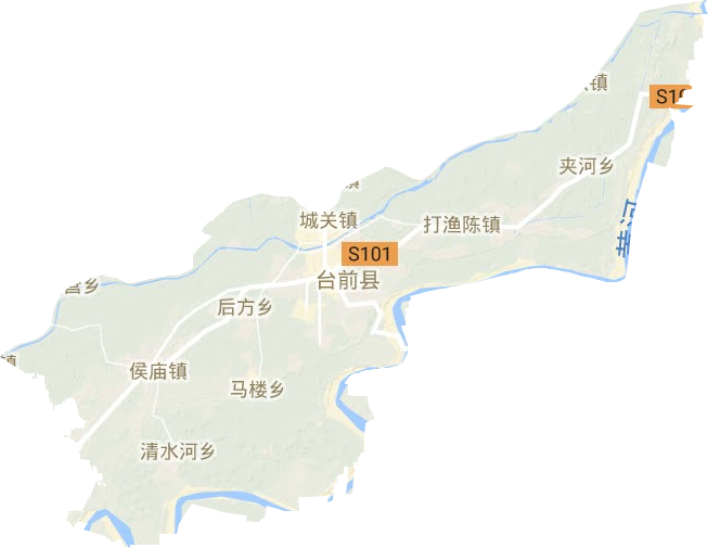 臺前縣地形圖