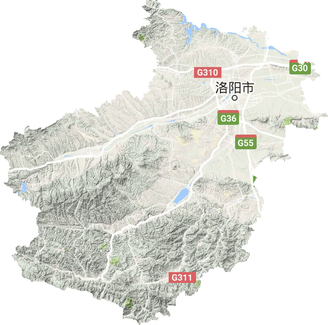 洛陽市地形圖