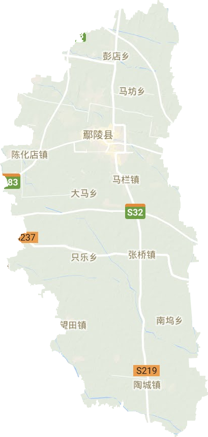 鄢陵縣地形圖