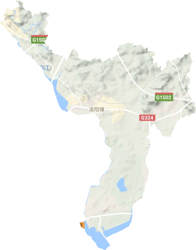 洛陽(yáng)鎮(zhèn)地形圖