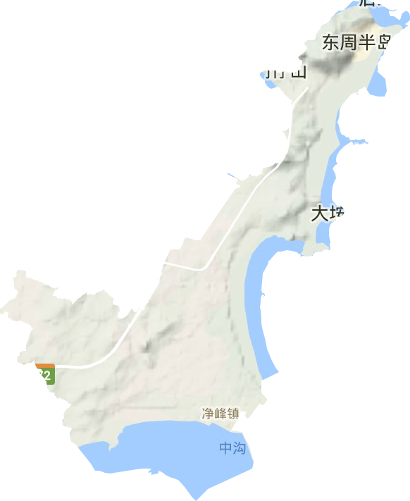 凈峰鎮地形圖