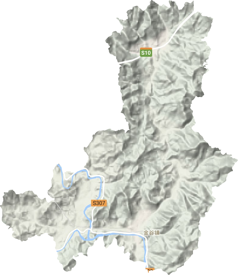 金谷鎮地形圖