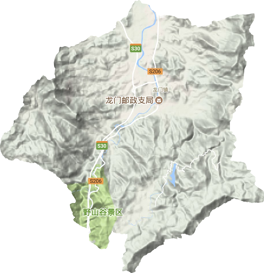 龍門鎮地形圖