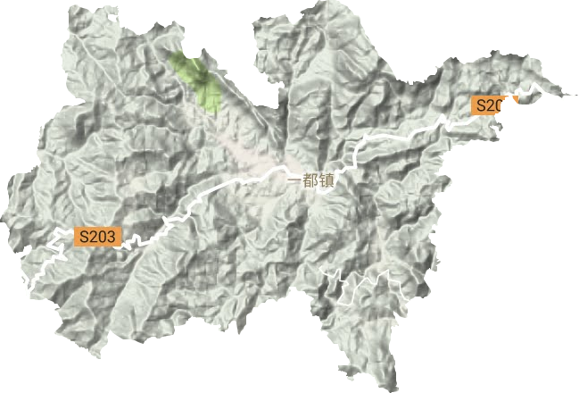 一都鎮地形圖