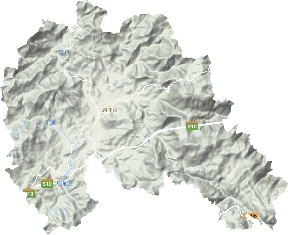 湖洋鎮地形圖