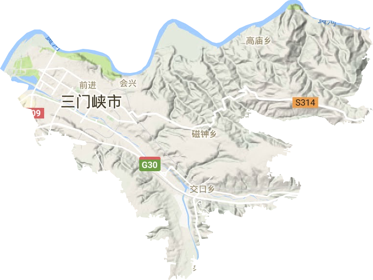 湖濱區地形圖
