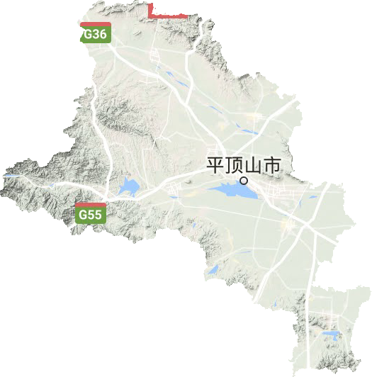 平頂山市地形圖
