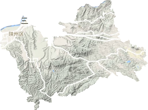 陜州區(qū)地形圖
