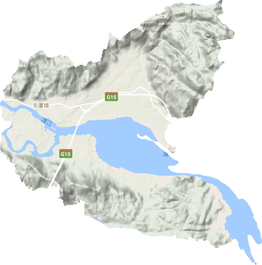 東廈鎮(zhèn)地形圖