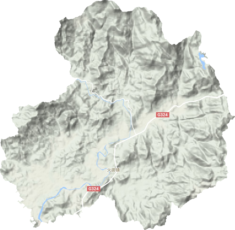 火田鎮地形圖