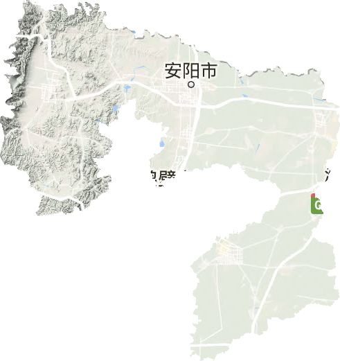 安陽市地形圖
