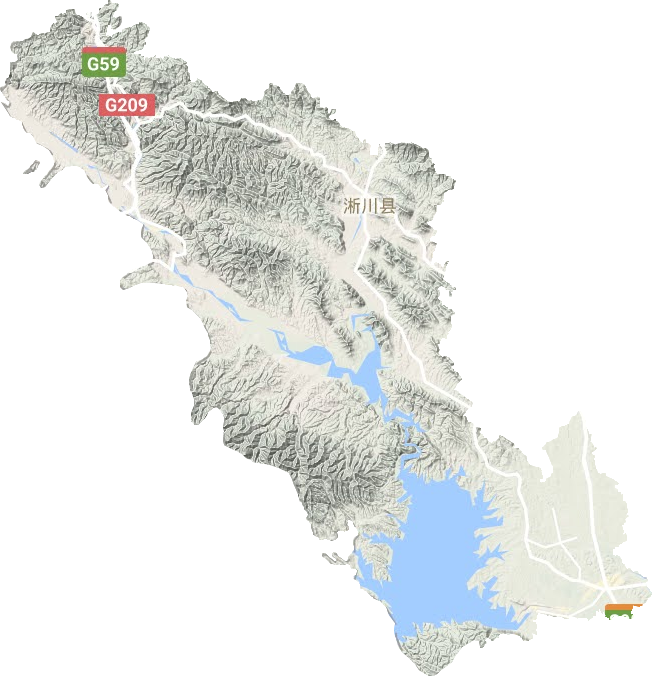 淅川縣地形圖