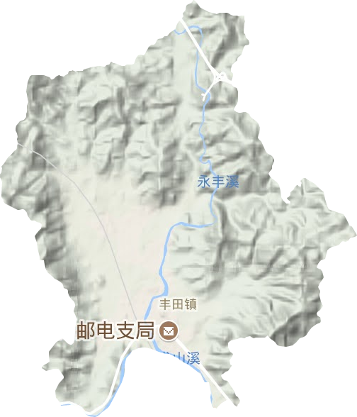 豐田鎮(zhèn)地形圖