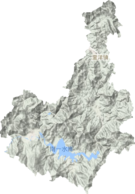 奎洋鎮地形圖