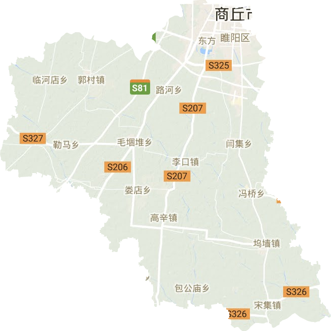 睢陽(yáng)區(qū)地形圖