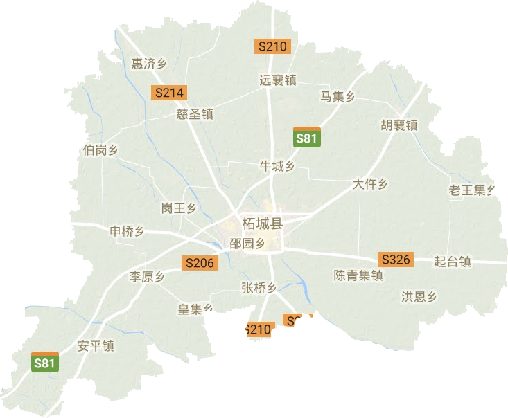 柘城縣地形圖