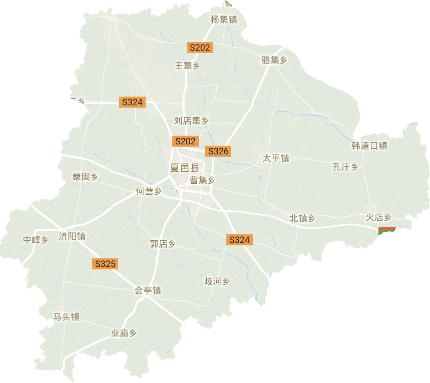 夏邑縣地形圖