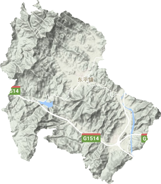 東平鎮地形圖