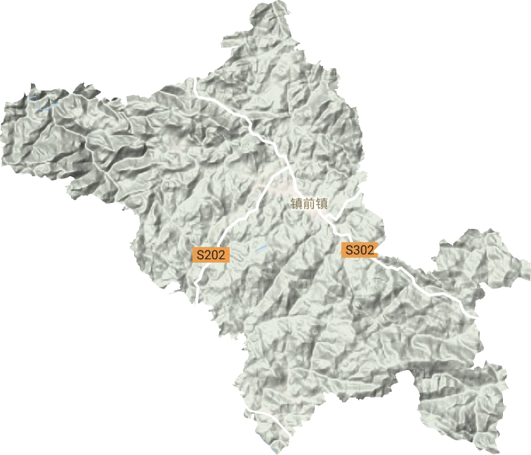 鎮前鎮地形圖