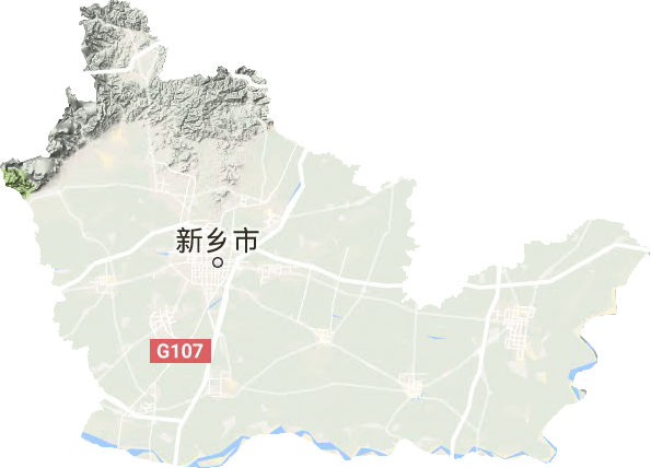 新鄉(xiāng)市地形圖