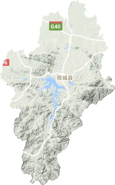 商城縣地形圖