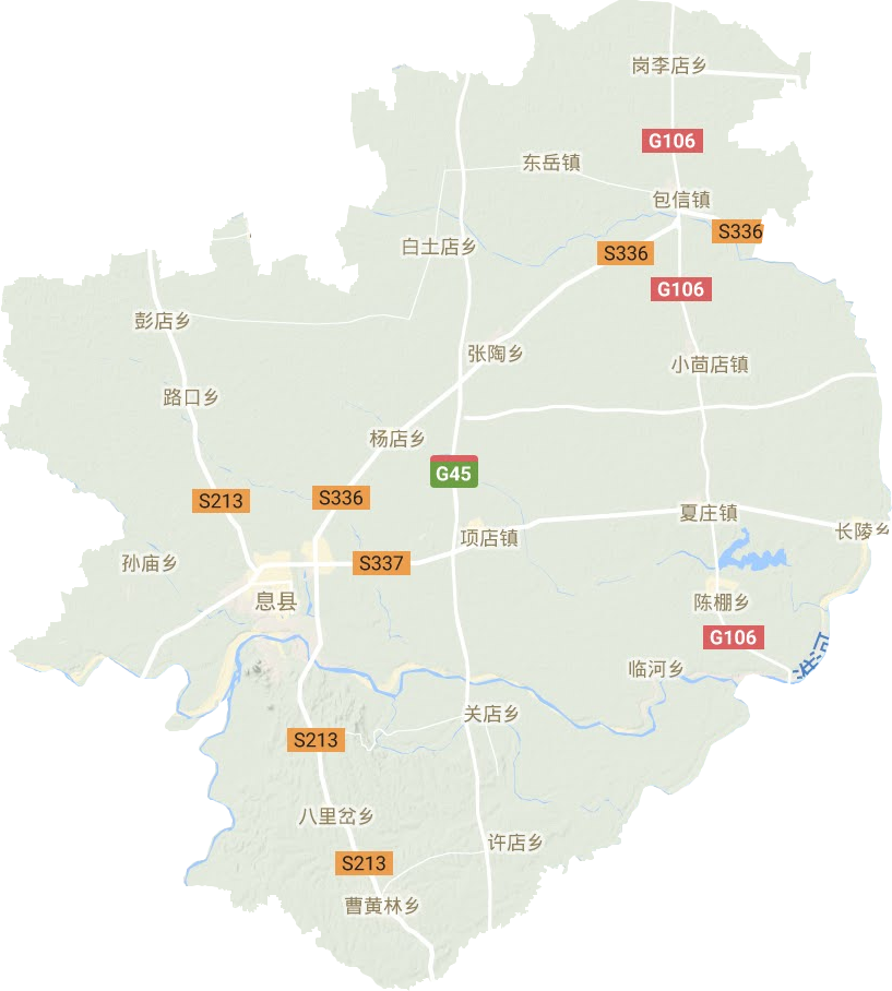 息縣地形圖
