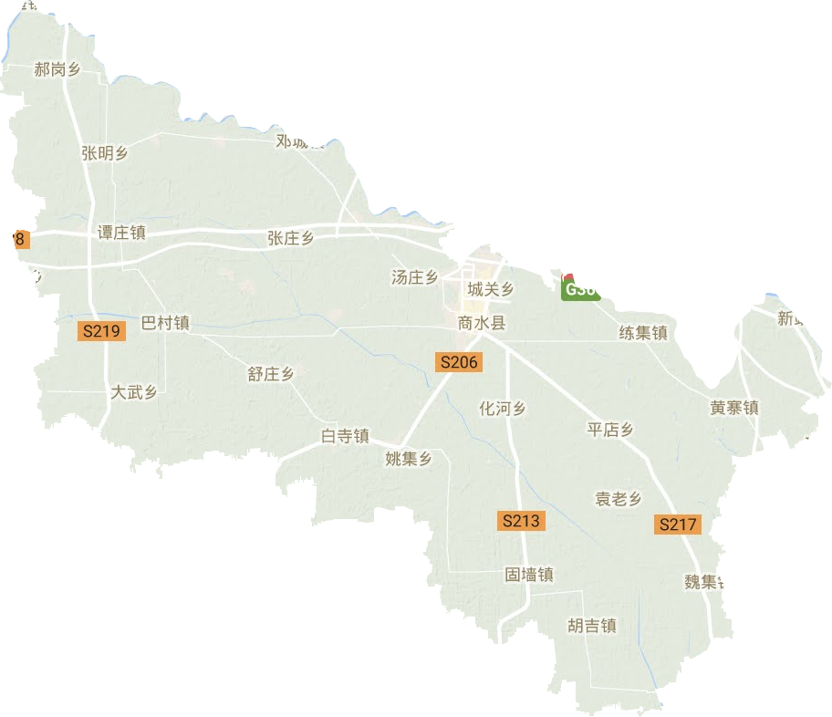 商水縣地形圖