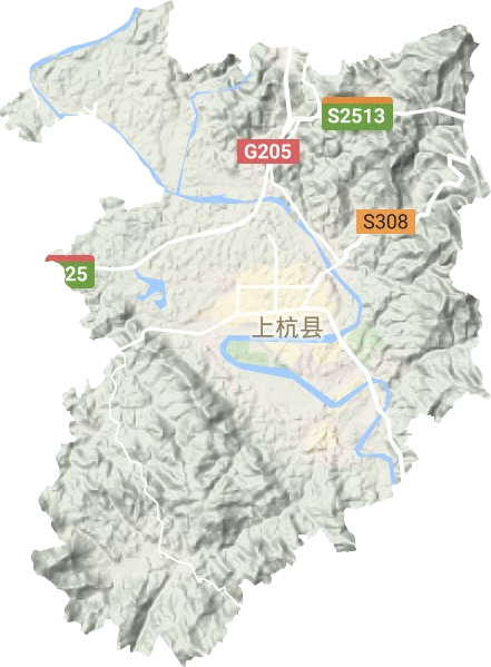 臨城鎮(zhèn)地形圖