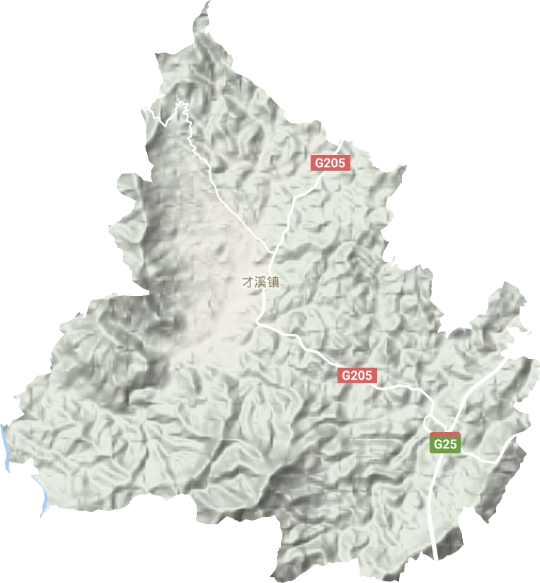 才溪鎮地形圖