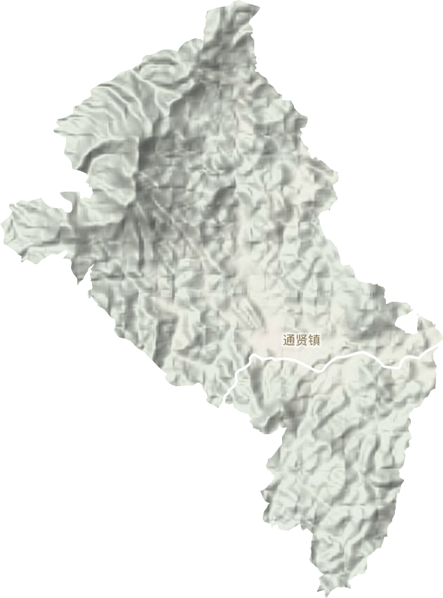 通賢鄉(xiāng)地形圖