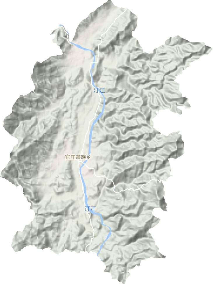 官莊畬族鄉(xiāng)地形圖