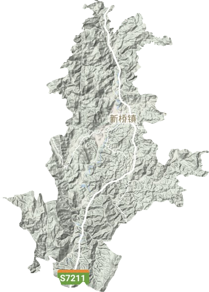 新橋鎮地形圖
