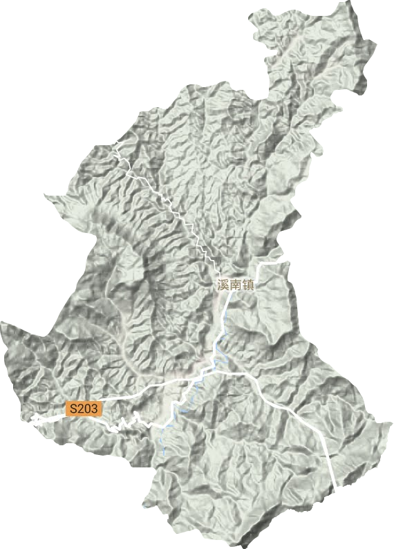 溪南鎮地形圖