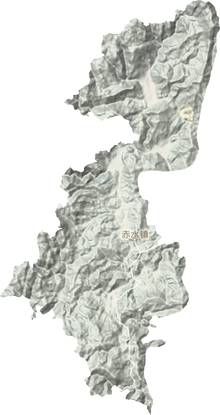 赤水鎮(zhèn)地形圖