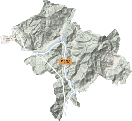 蘆芝鄉地形圖
