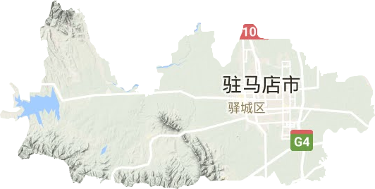 驛城區(qū)地形圖